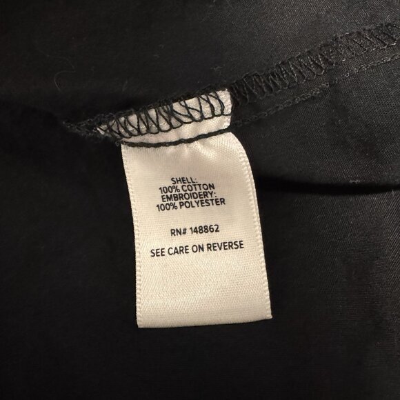 Torrid Belle Isle T-shirt Blouse 0X  XL Puff Sleeve Embroidered Black White Boho - Picture 9 of 12